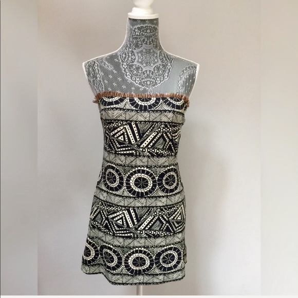 Alexis Dresses & Skirts - Alexis Strapless Tribal Mini Dress